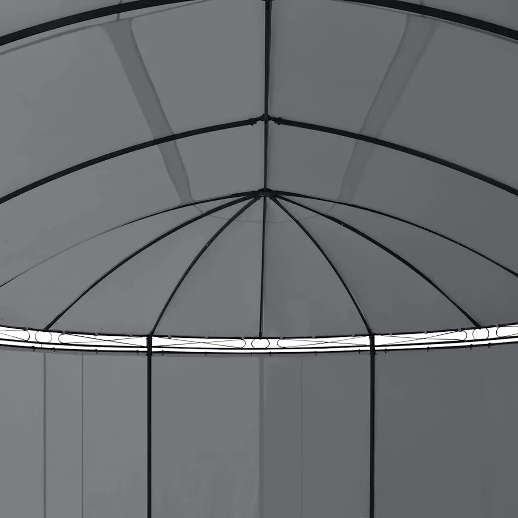 Gazebo with Curtains 520x349x255 cm Anthracite Outdoor Garden Canopy Shelter