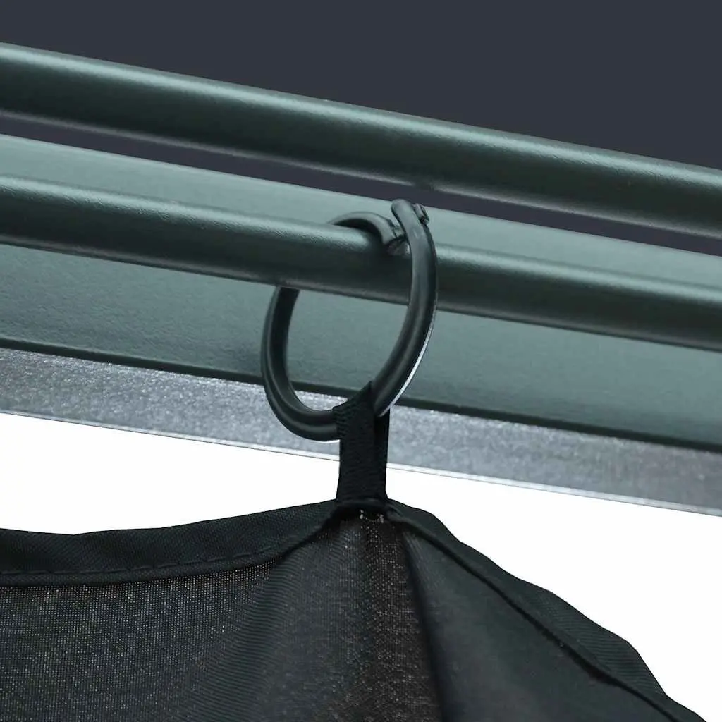 Outdoor Canopy Gazebo Anthracite 300x300 cm with Removable Curtain Sidewalls for Garden Events