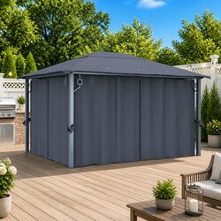 Outdoor Gazebo Specifications: 400x300 cm, Anthracite