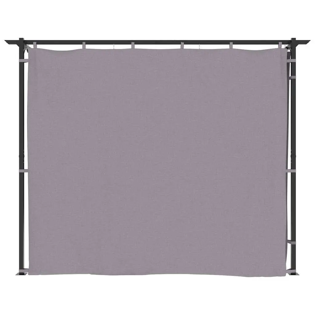 Gazebo with Curtains 3x3 m