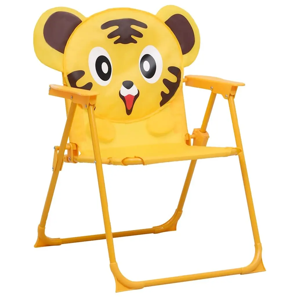 Kids Garden Bistro Set 3 Piece Yellow Outdoor Furniture Table Chairs Parasol