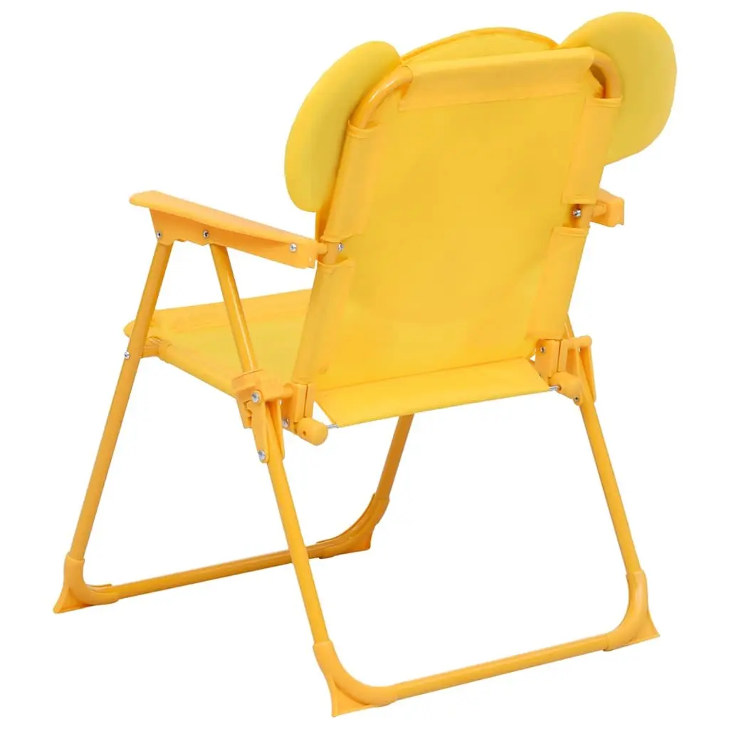 Kids Garden Bistro Set 3 Piece Yellow Outdoor Furniture Table Chairs Parasol