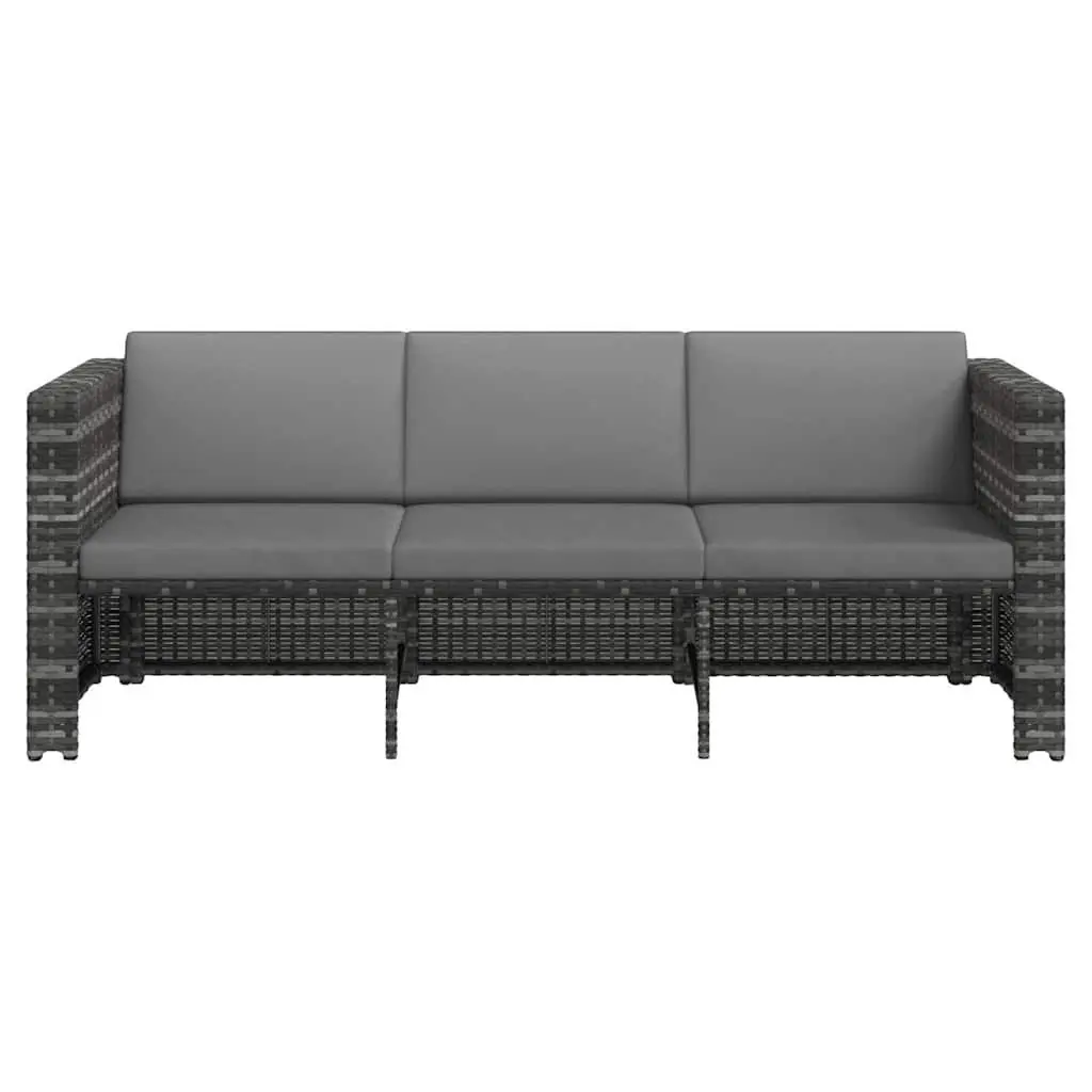 Outdoor Furniture Set 4 Piece Garden Lounge Poly Rattan Sofa Table with Cushions