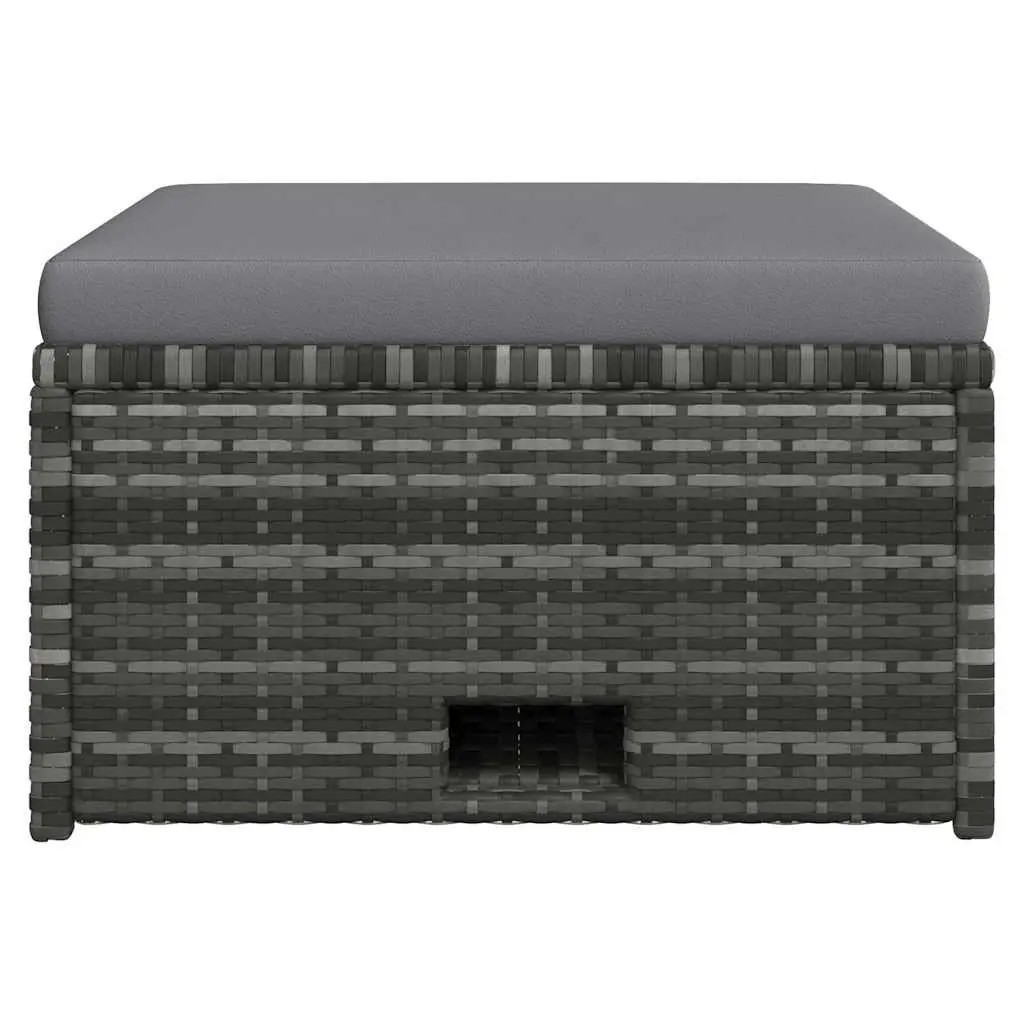 Outdoor Furniture Set 4 Piece Garden Lounge Poly Rattan Sofa Table with Cushions