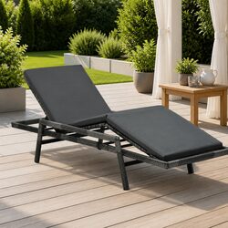 Specifications of the Grey Outdoor Sun Lounger Chair