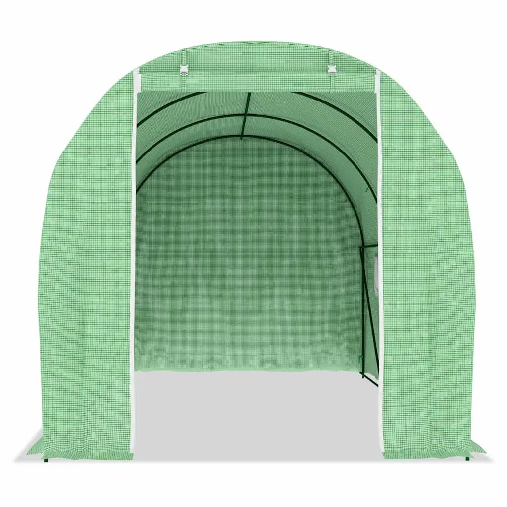 Greenhouse 9 m² 4.5x2x2 m Garden Plant House Ventilation Windows Door Green