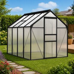 Greenhouse Anthracite Polycarbonate Panels UV Resistant Thermal Insulation