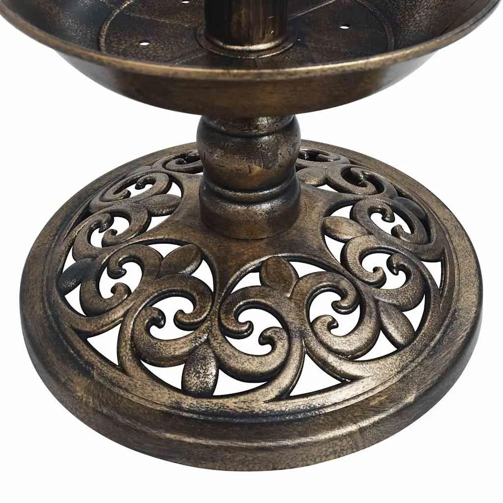 Pedestal Bird Bath with LED Light