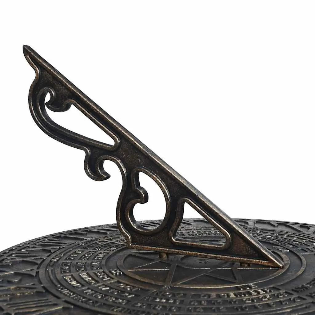 Garden Sundial Outdoor Patio Decor 35.5 x 82 cm