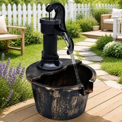 Specifications for Garden Water Fountain Barrel with Pump