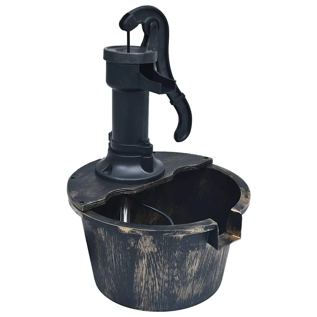 Garden Water Fountain for Outdoor Patio Brown