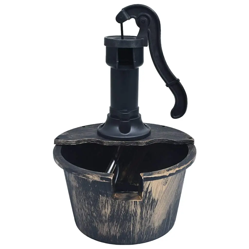 Garden Water Fountain for Outdoor Patio Brown