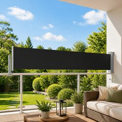 Side Awning 60x300 cm Black: Specs & Features