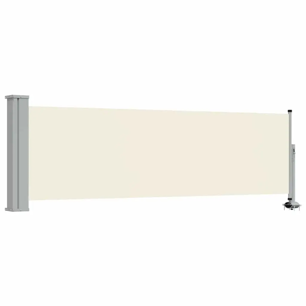 Retractable Side Awning Outdoor Use 80x300 cm Cream