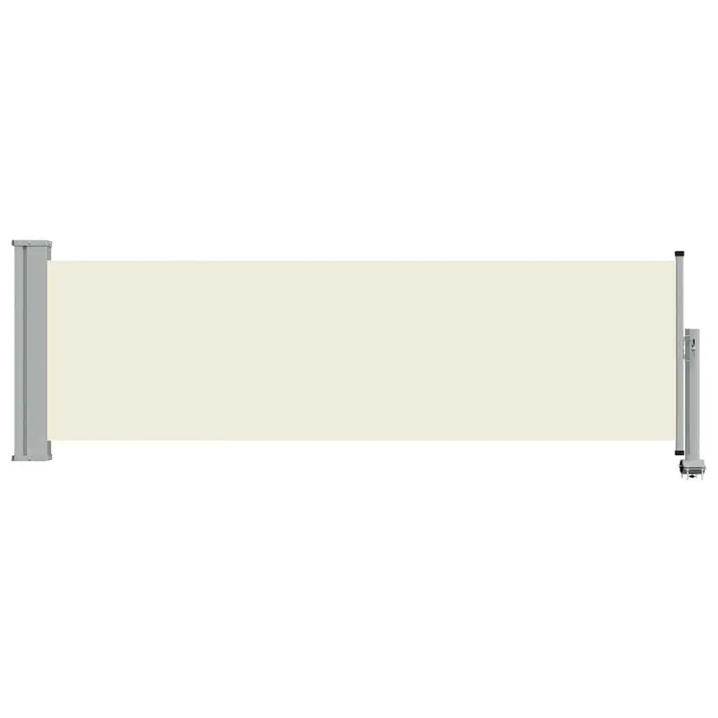 Retractable Side Awning Outdoor Use 80x300 cm Cream