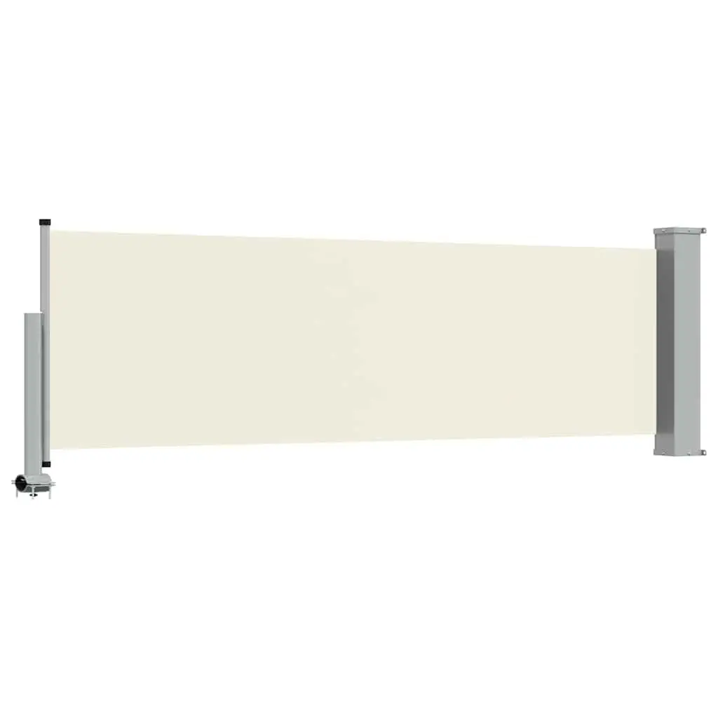 Retractable Side Awning Outdoor Use 80x300 cm Cream