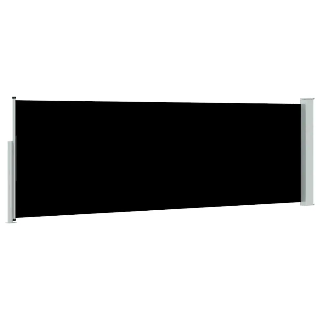 Retractable Side Awning 100x300 cm Black