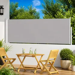 Side Awning Specifications: 100x300 cm Grey Privacy Screen