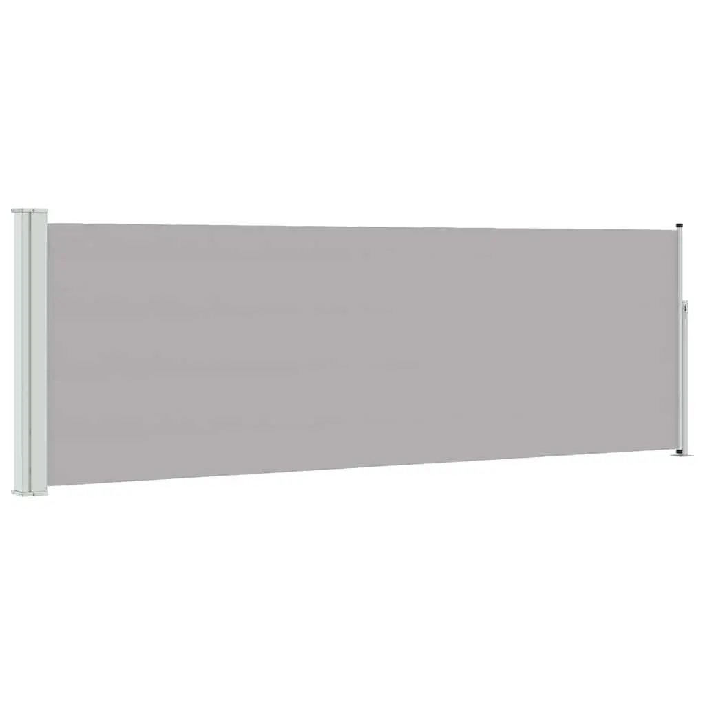 Patio Retractable Side Awning 100x300 cm Grey Privacy Screen Sunshade