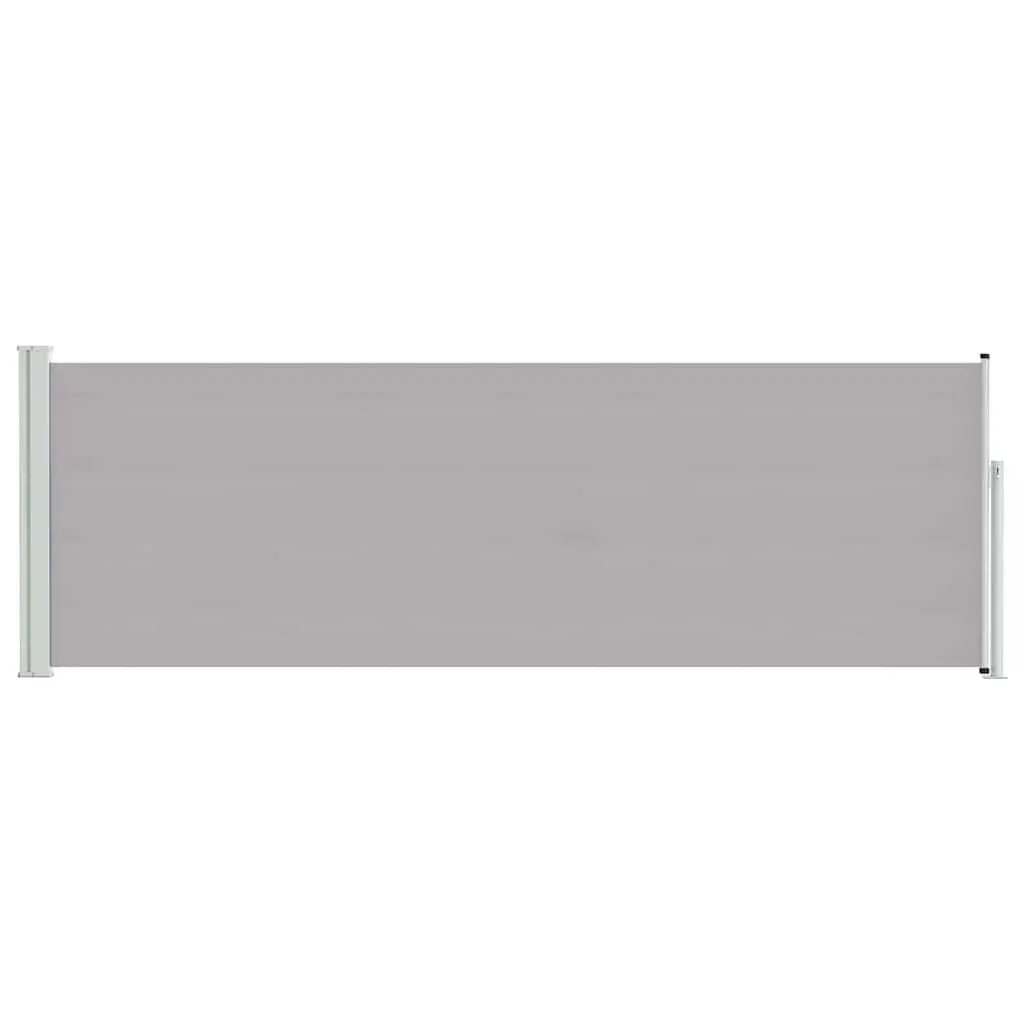 Patio Retractable Side Awning 100x300 cm Grey Privacy Screen Sunshade