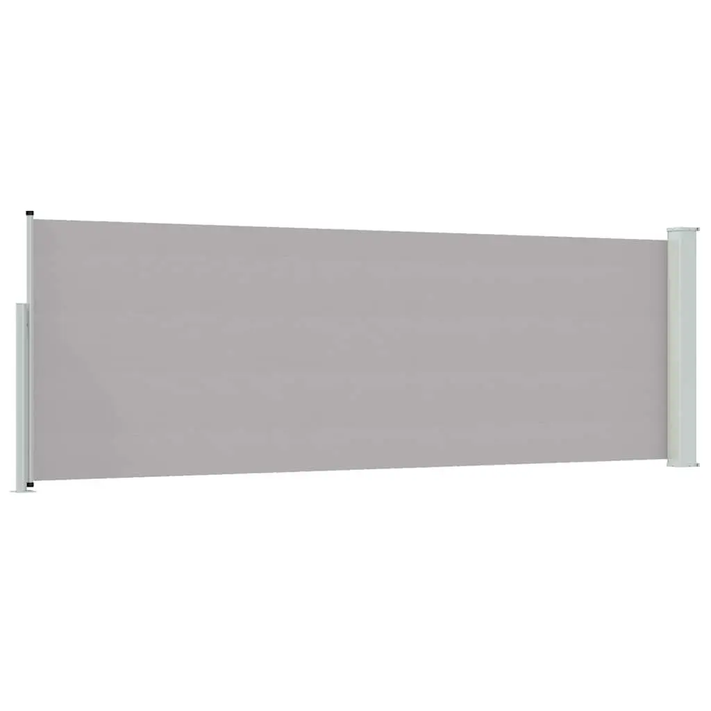 Patio Retractable Side Awning 100x300 cm Grey Privacy Screen Sunshade