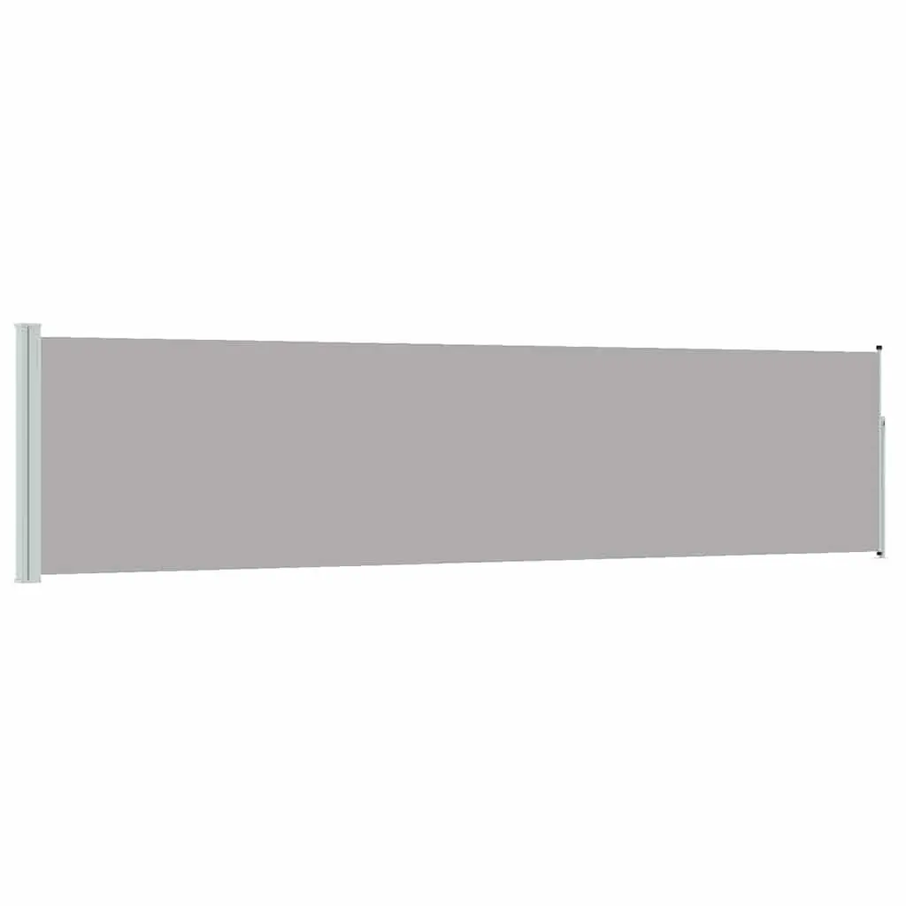 Retractable Side Awning for Patio Privacy Screen 117x514cm Grey