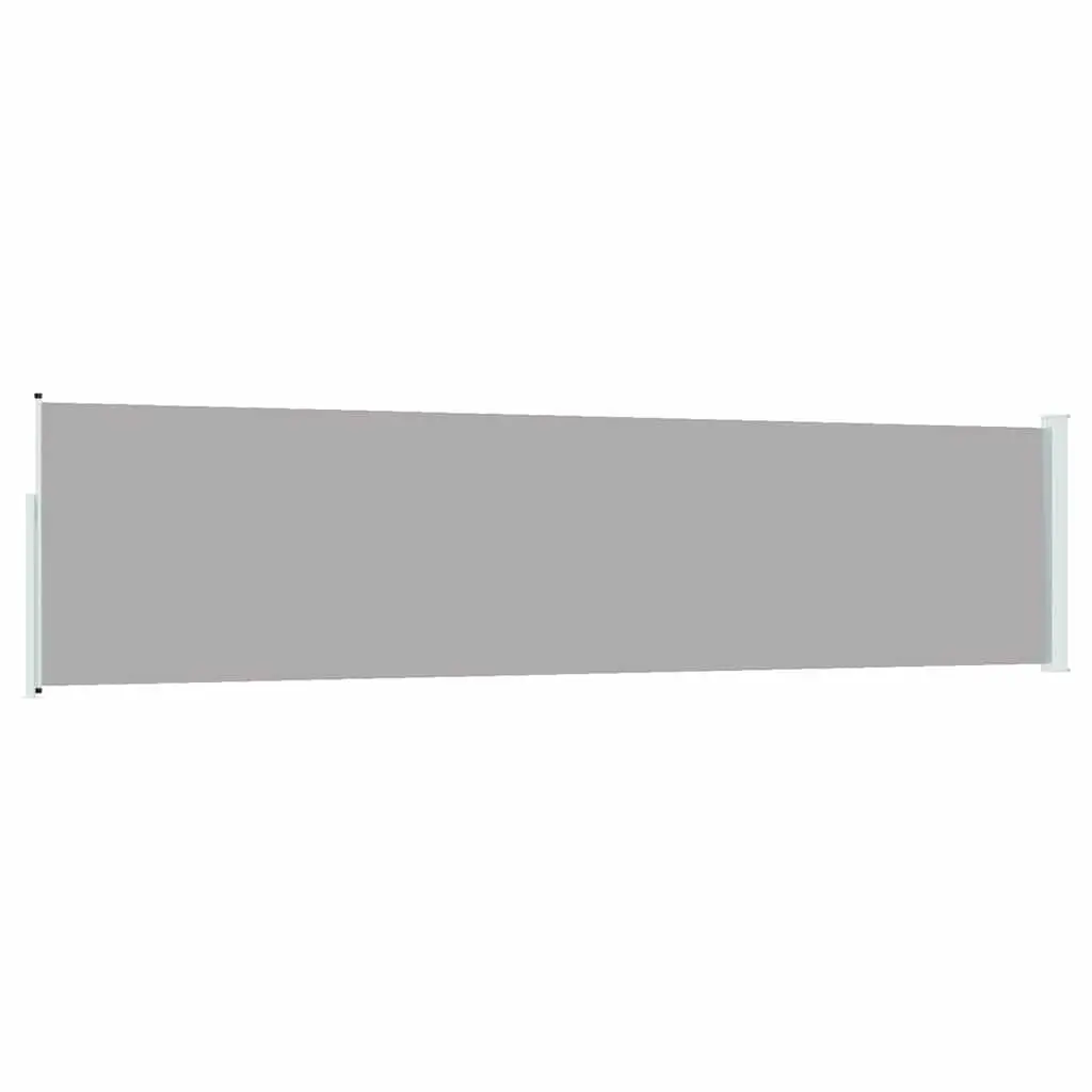 Retractable Side Awning for Patio Privacy Screen 117x514cm Grey