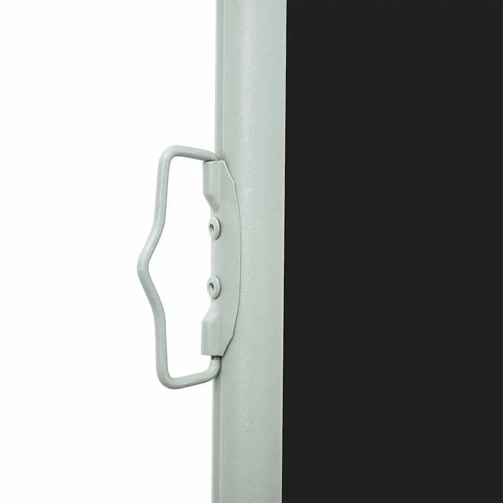 Black Retractable Side Awning 140x500 cm
