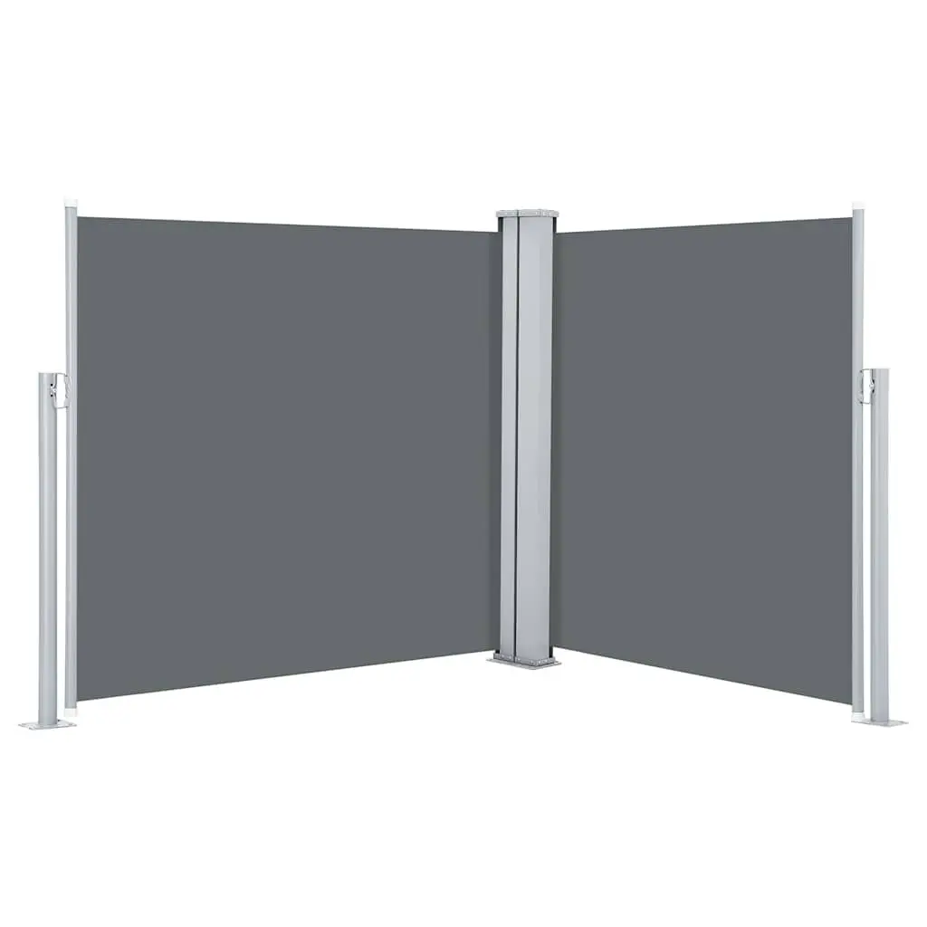 Retractable Side Awning 100x600 cm Anthracite Garden Patio Privacy Screen Shade
