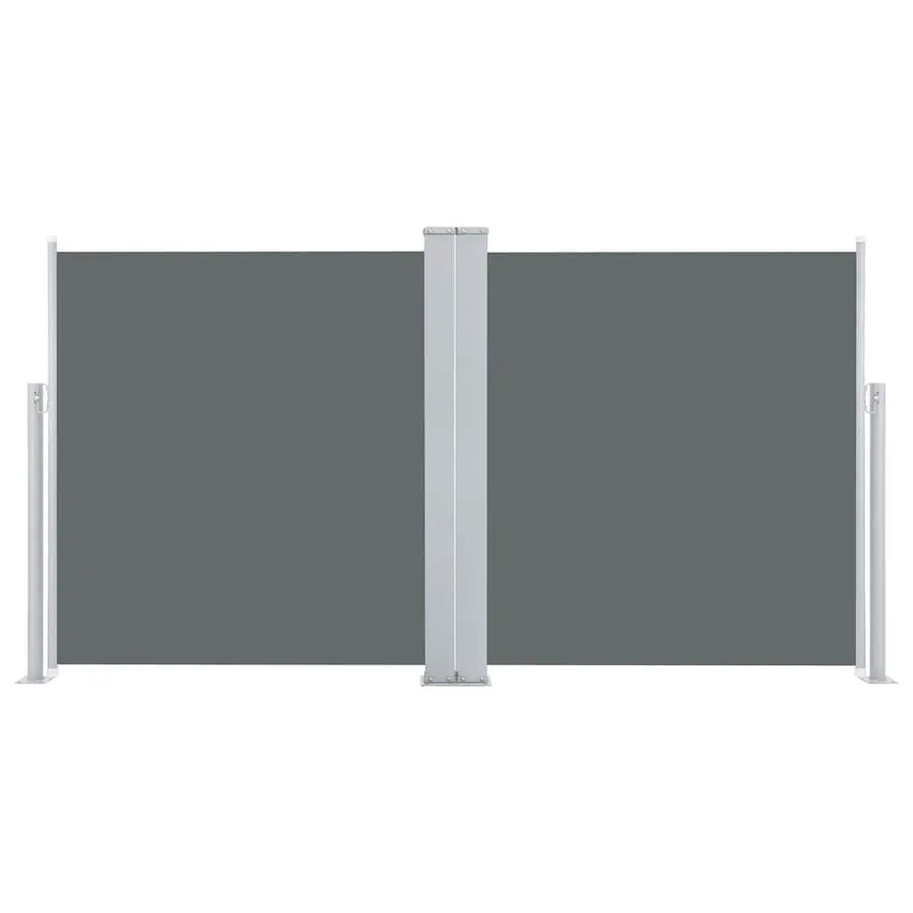 Retractable Side Awning 100x600 cm Anthracite Garden Patio Privacy Screen Shade