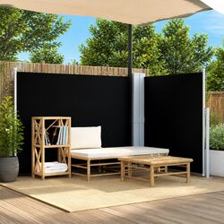 Retractable Side Awning Specifications: 140x600cm Black