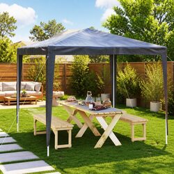2.5x2.5m Portable Outdoor Tent with Durable Construction
