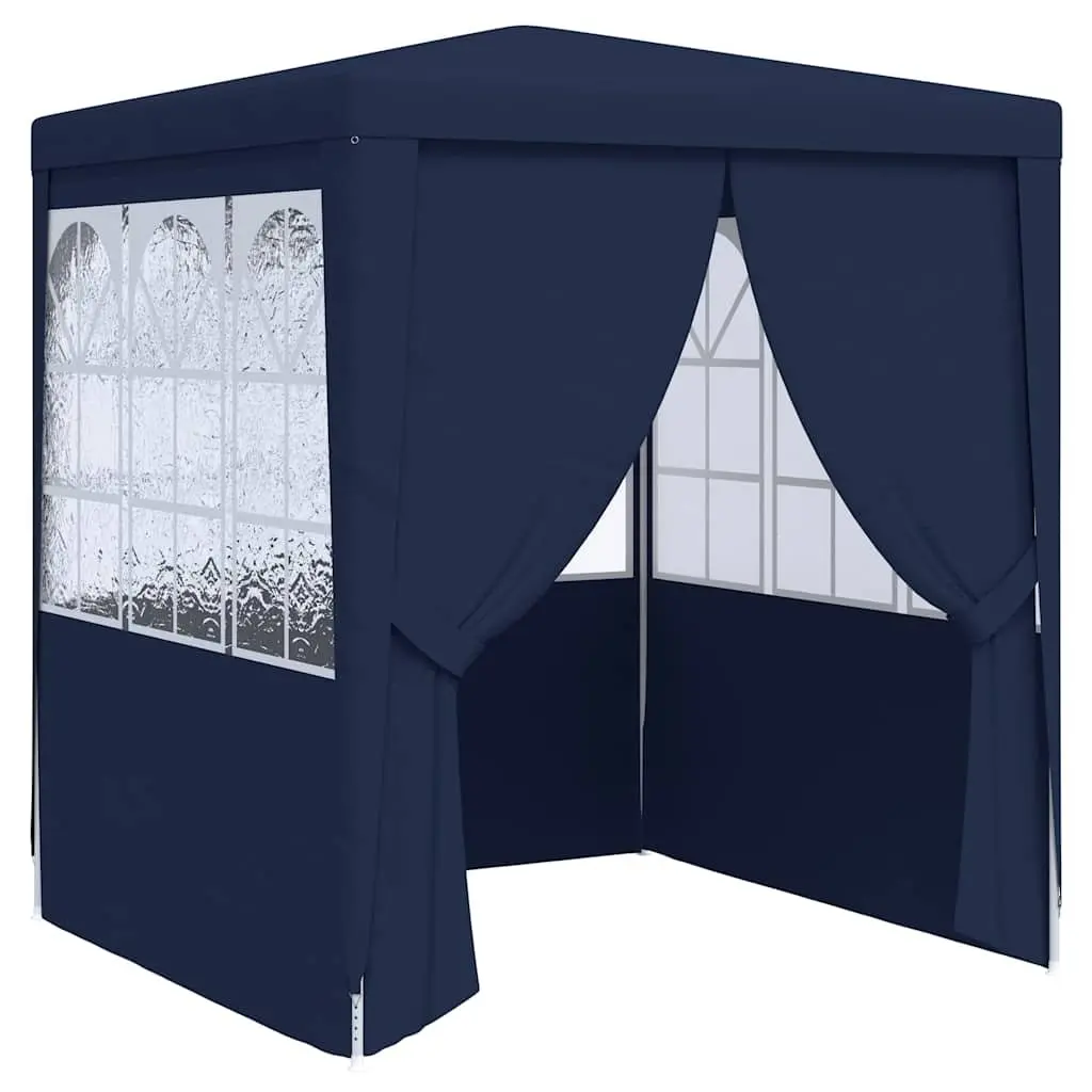 Party Tent 2x2 m with Side Walls Outdoor Gazebo Garden Marquee Blue Canopy