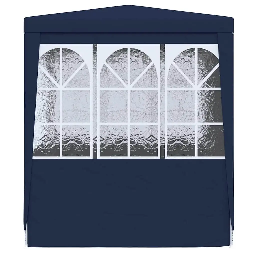 Party Tent 2.5x2.5m Outdoor Gazebo Canopy Side Walls Panels Door Blue Garden