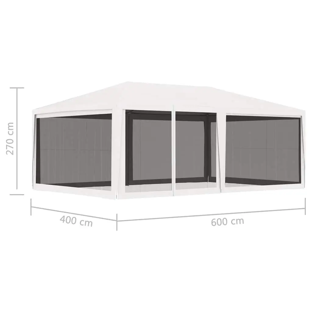 4x6m Party Tent with Mesh Walls