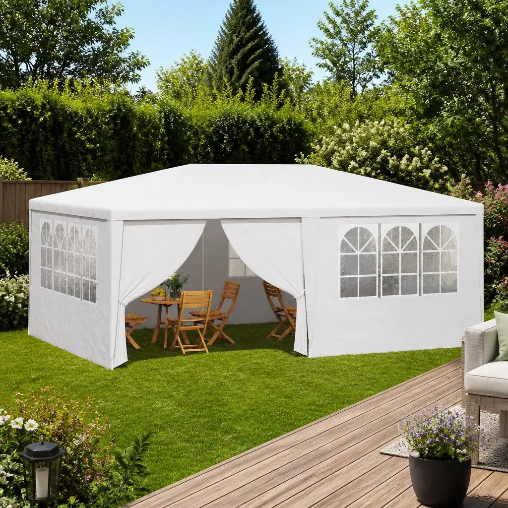 4x6m White Gazebo Party Tent