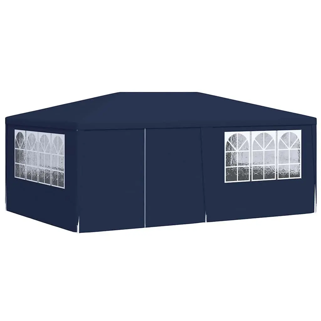 Party Tent Outdoor Use 4x6m with Side Walls Blue