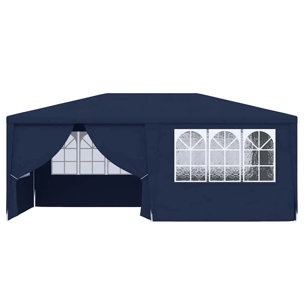 Party Tent Outdoor Use 4x6m with Side Walls Blue