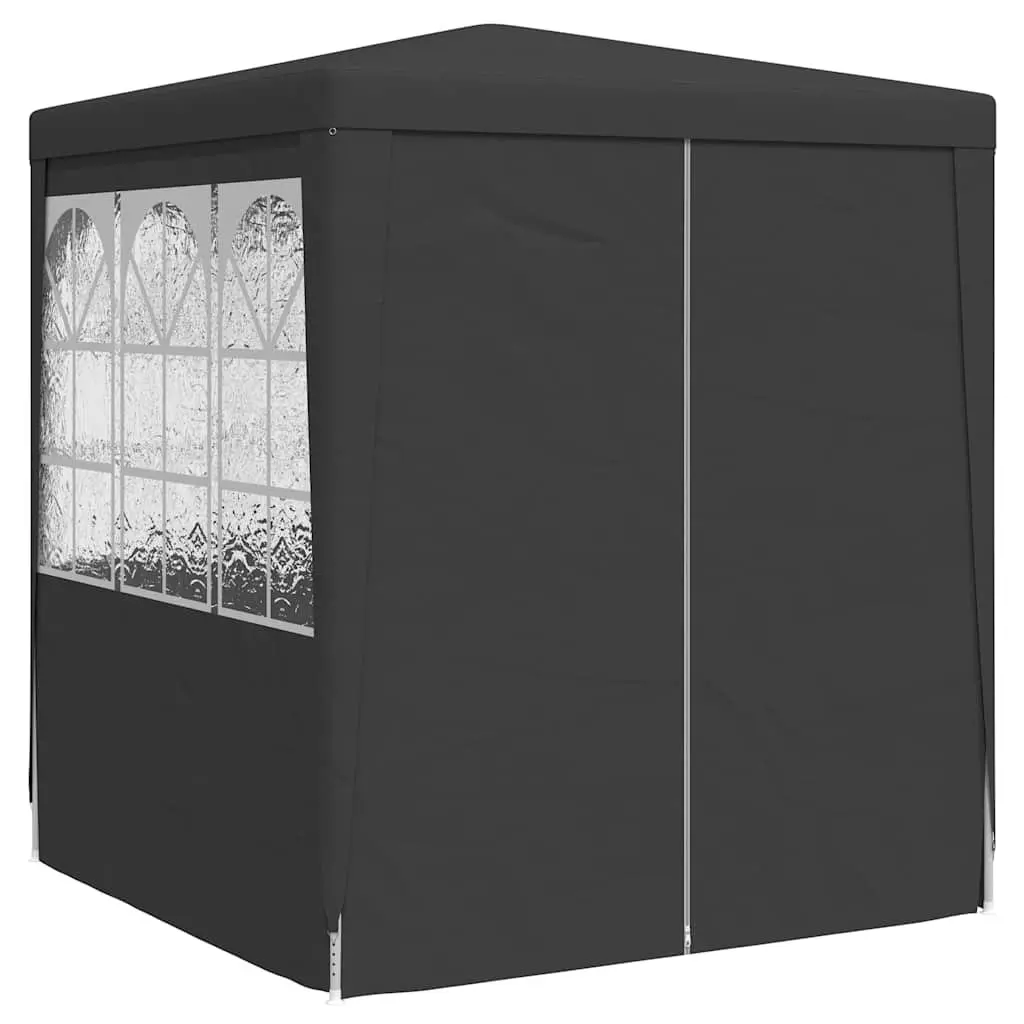 Party Tent Marquee Outdoor Gazebo Canopy 2.5x2.5m Anthracite