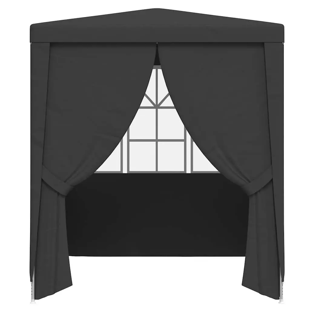 Party Tent Marquee Outdoor Gazebo Canopy 2.5x2.5m Anthracite
