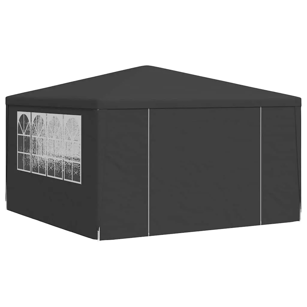 Party Tent Outdoor Garden 4x4 m Anthracite Canopy with Side Walls