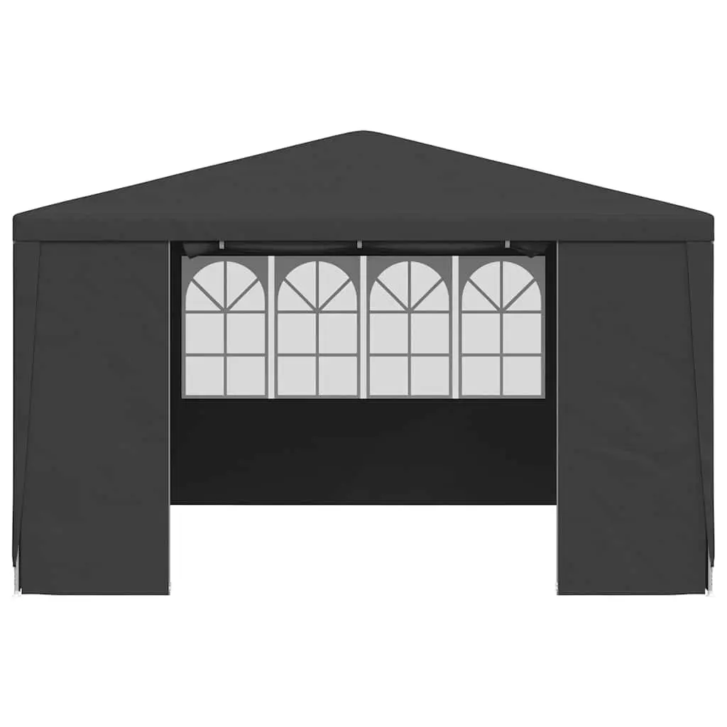 Party Tent Outdoor Garden 4x4 m Anthracite Canopy with Side Walls