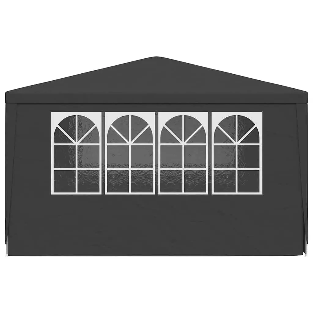 Party Tent Outdoor Garden 4x4 m Anthracite Canopy with Side Walls
