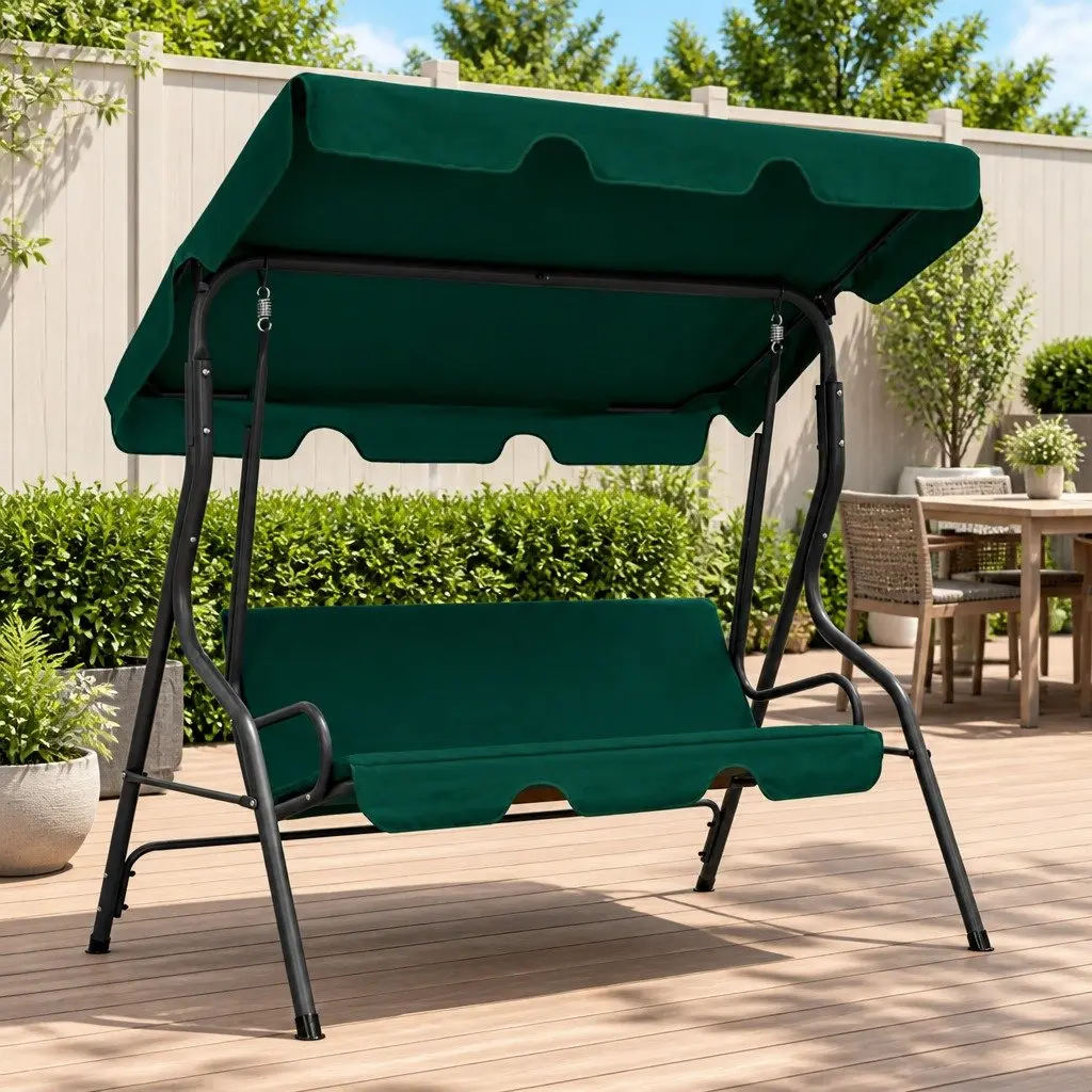 Garden Swing Bench with Canopy