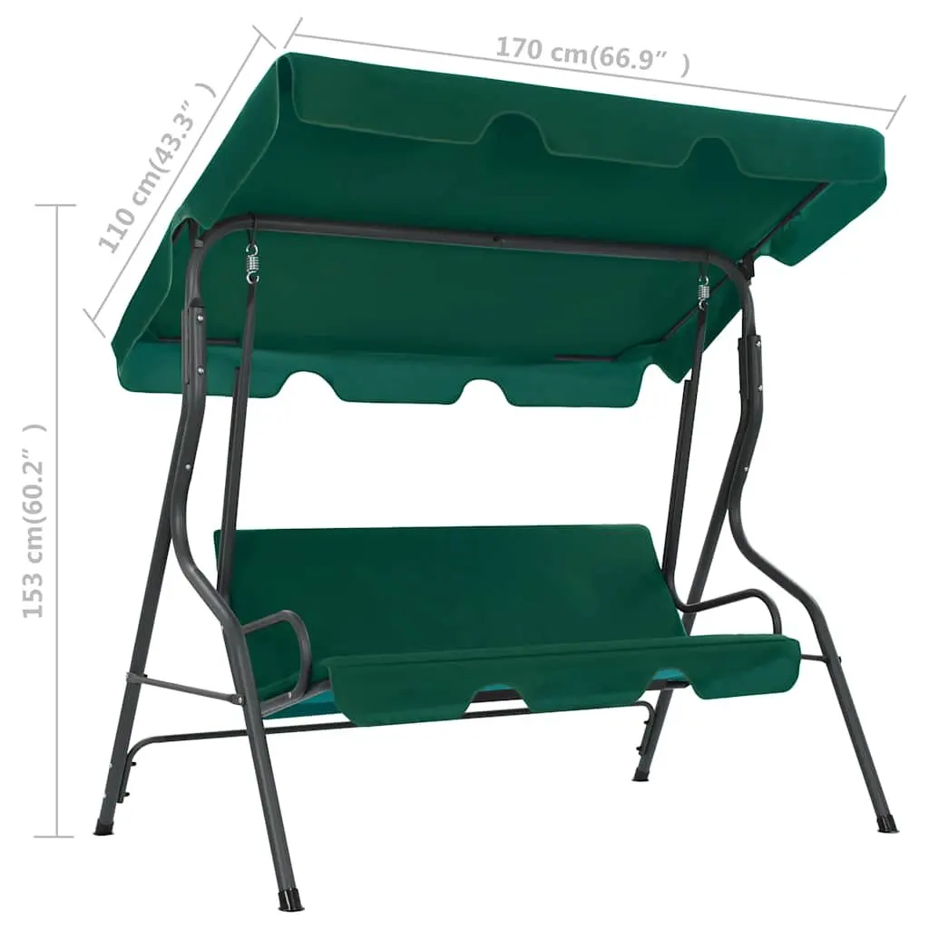 Garden Swing Bench with Canopy