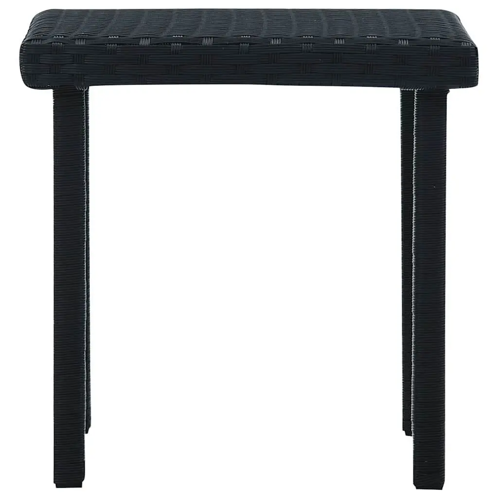 Outdoor Tea Table Black 40x40 cm