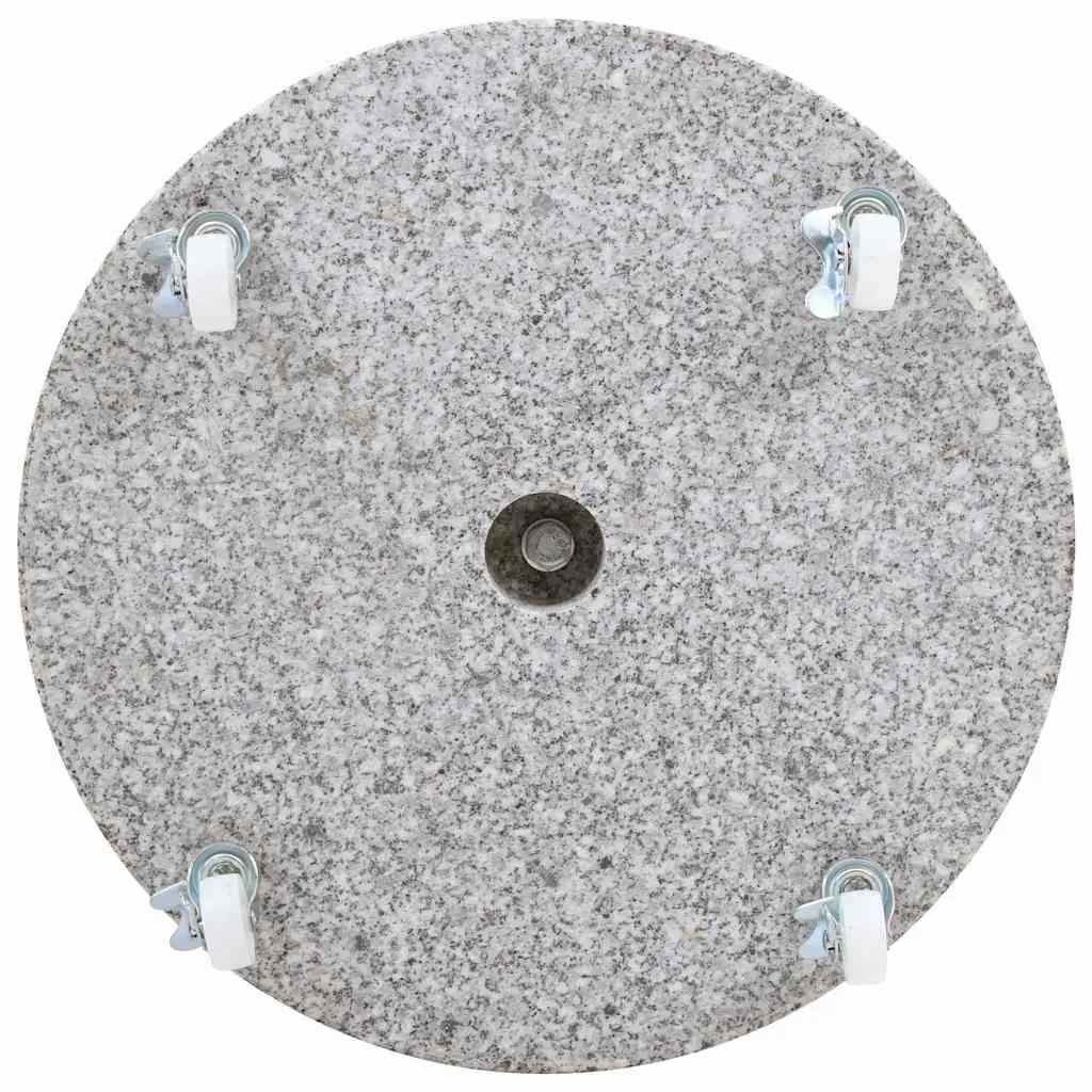 Round Granite Parasol Base 30kg Grey