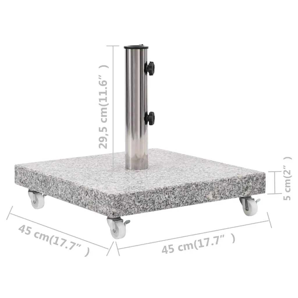 Granite Parasol Base 30kg Square Grey