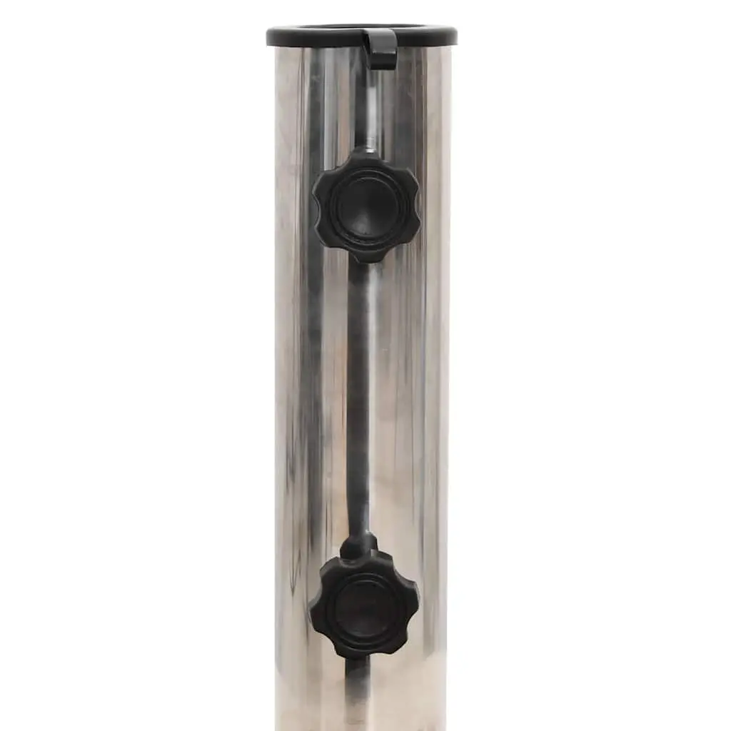 30kg Round Black Granite Umbrella Base with Castors