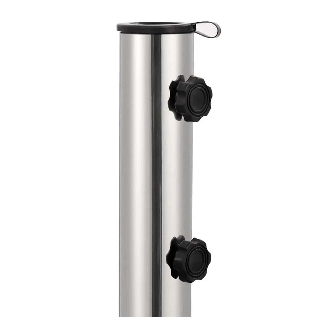 Square Granite Parasol Base Outdoor Umbrella Stand Weight Anchor 30kg Black